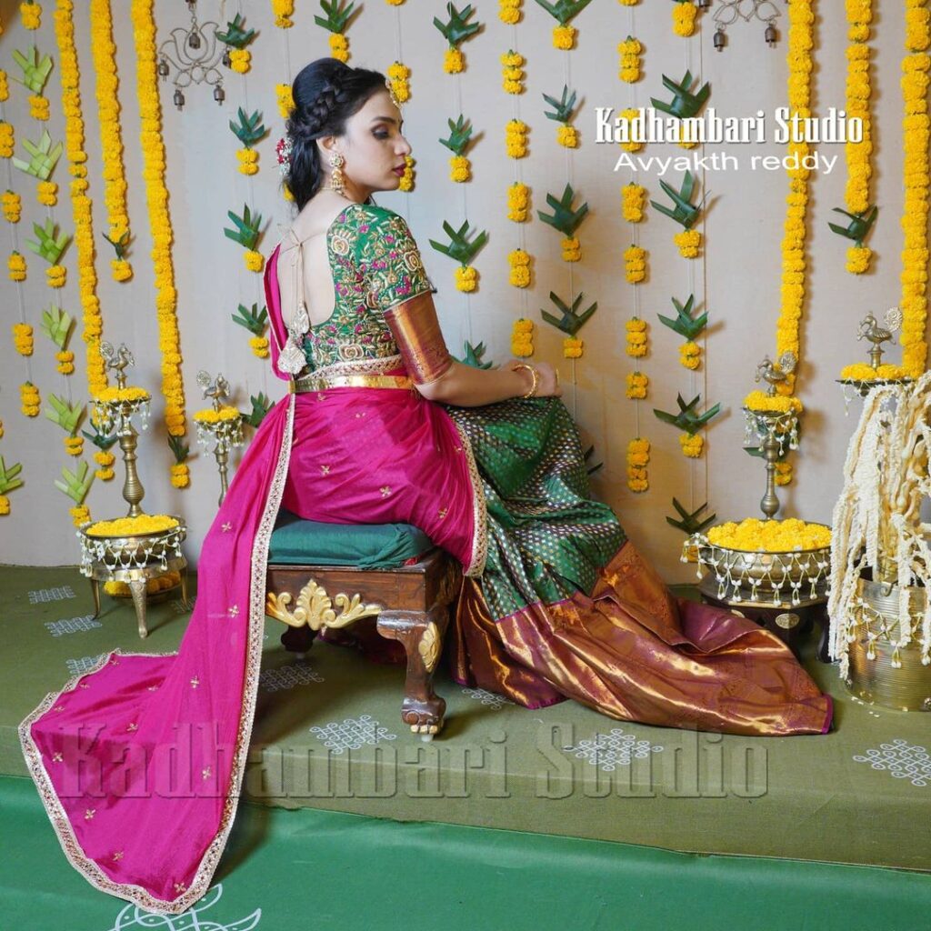 Half Saree Designs From Kadhambari Studio