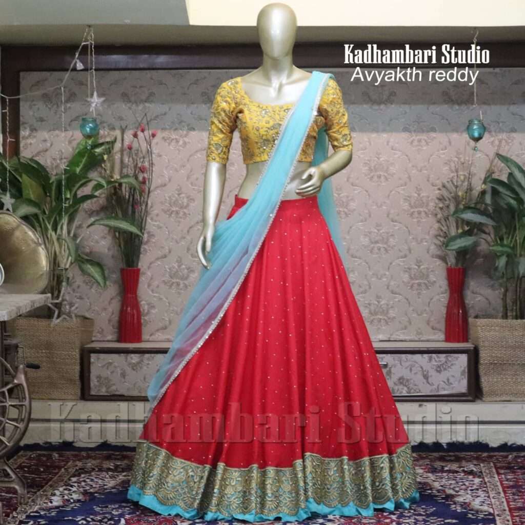 Half Saree Designs From Kadhambari Studio