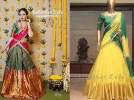 Half Saree Designs From Kadhambari Studio