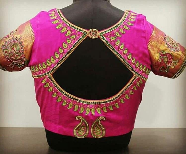 Latest Saree Blouse Neck Designs