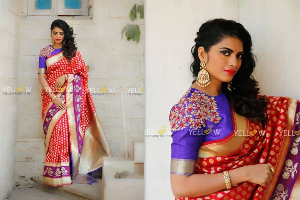 Latest Saree Blouse Neck Designs