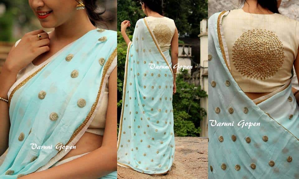 Latest Saree Blouse Neck Designs