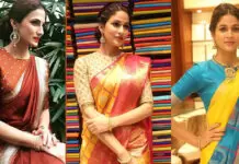 Latest High Neck Blouse Designs For Silk Sarees