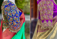 Mind-Blowing Bridal Blouses From APR.Vasthrakala bridal blouse