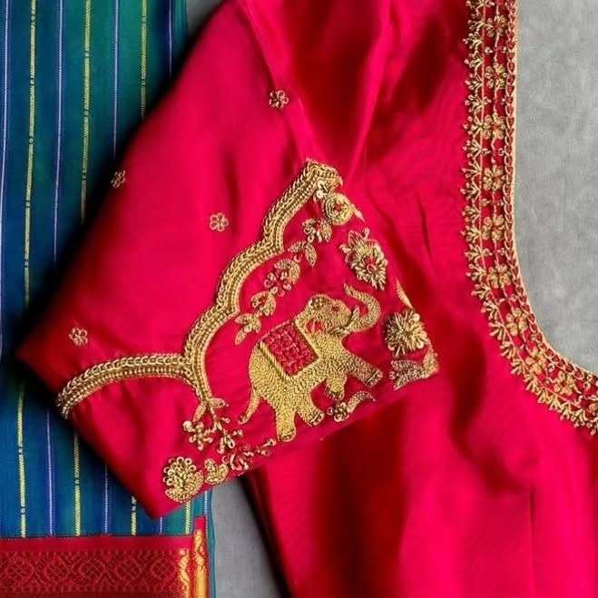 elephat motif blouse