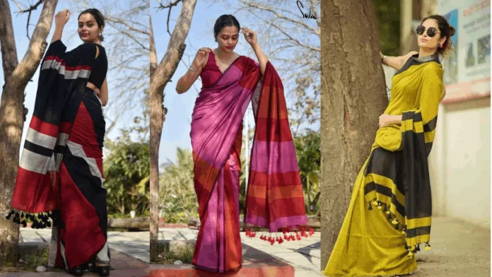 khadi cotton sarees