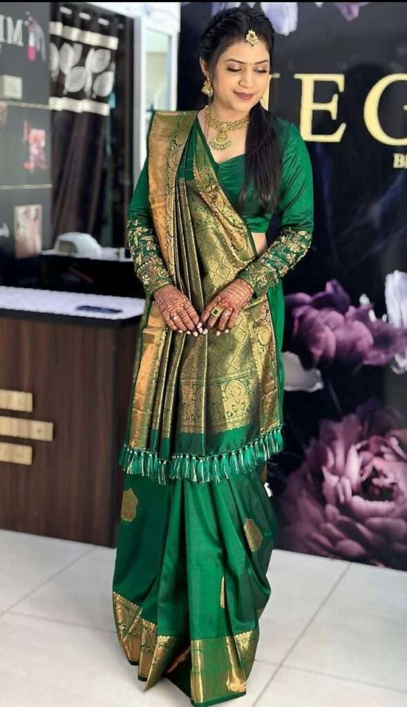 10 Stylish Kanjeevaram Saree Draping Styles 