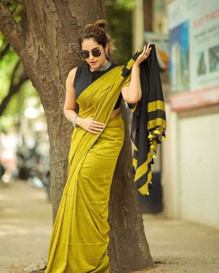 khadi cotton saree