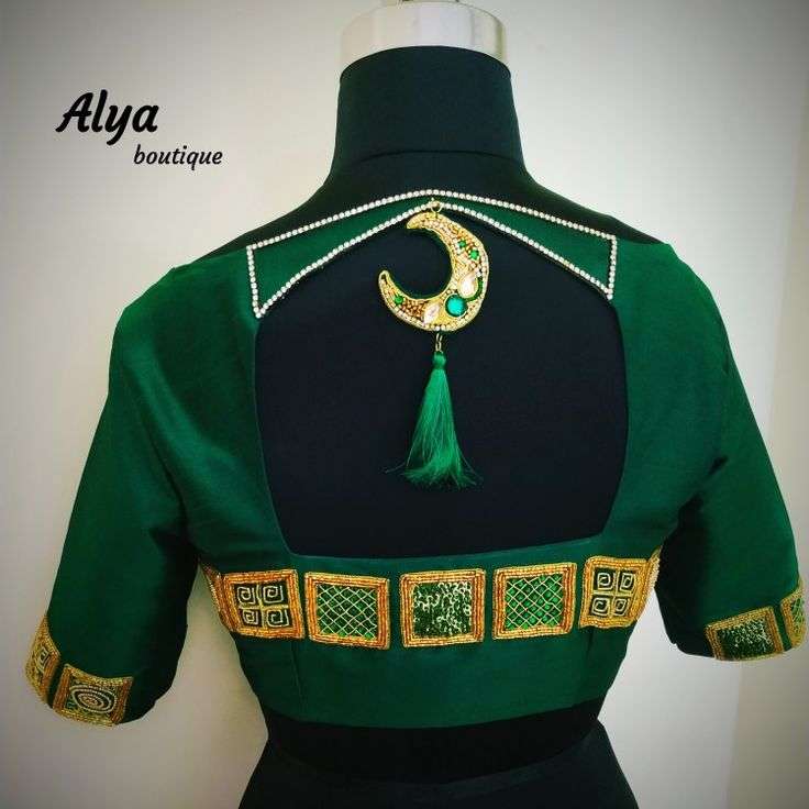 Sun and Moon Motif Blouse