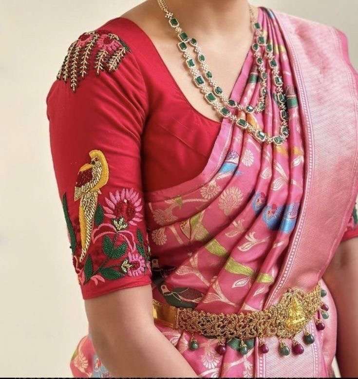 Kanjeevaram saree blouse combinations