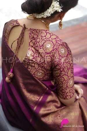 Kanjeevaram saree blouse combinations