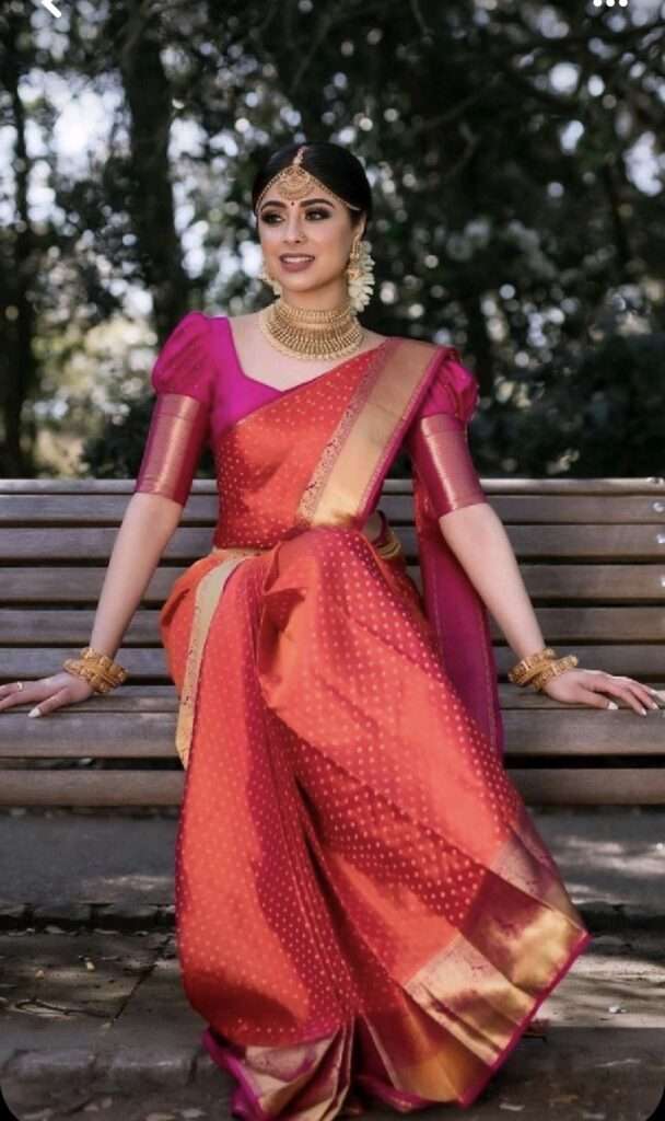 Kanjeevaram saree blouse combinations