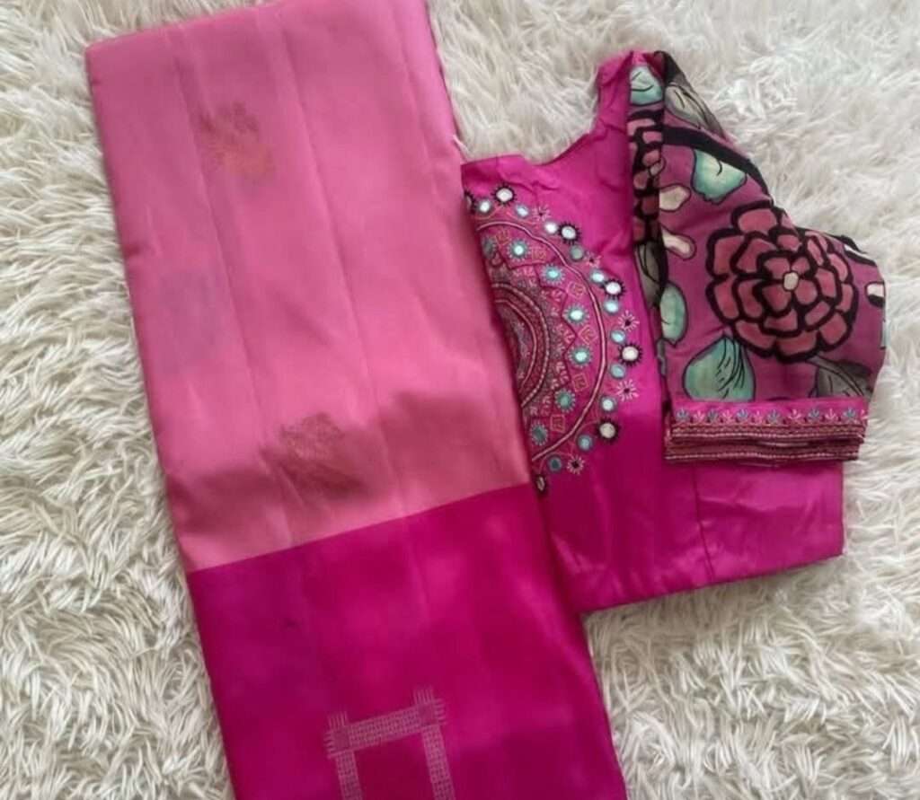 Kanjeevaram saree blouse combinations