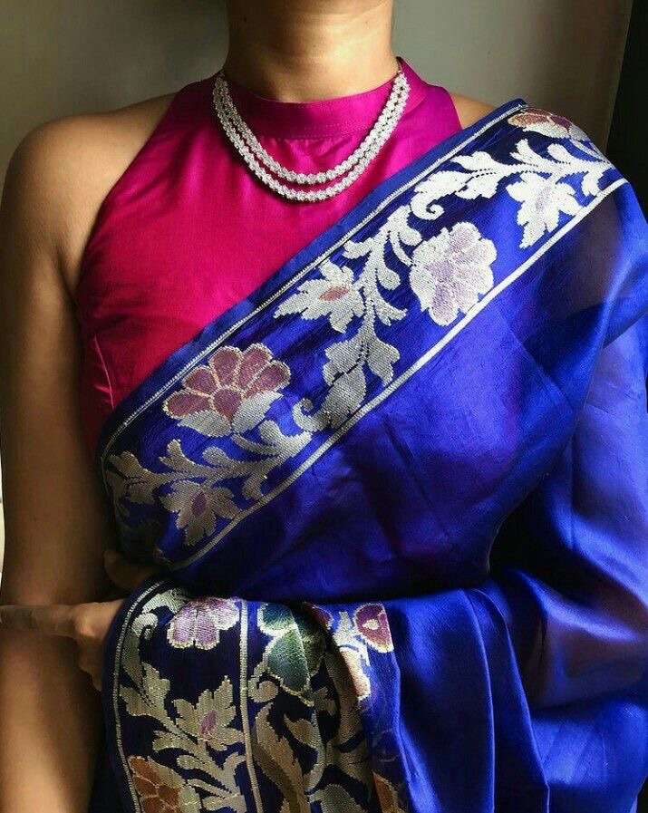 Kanjeevaram saree blouse combinations